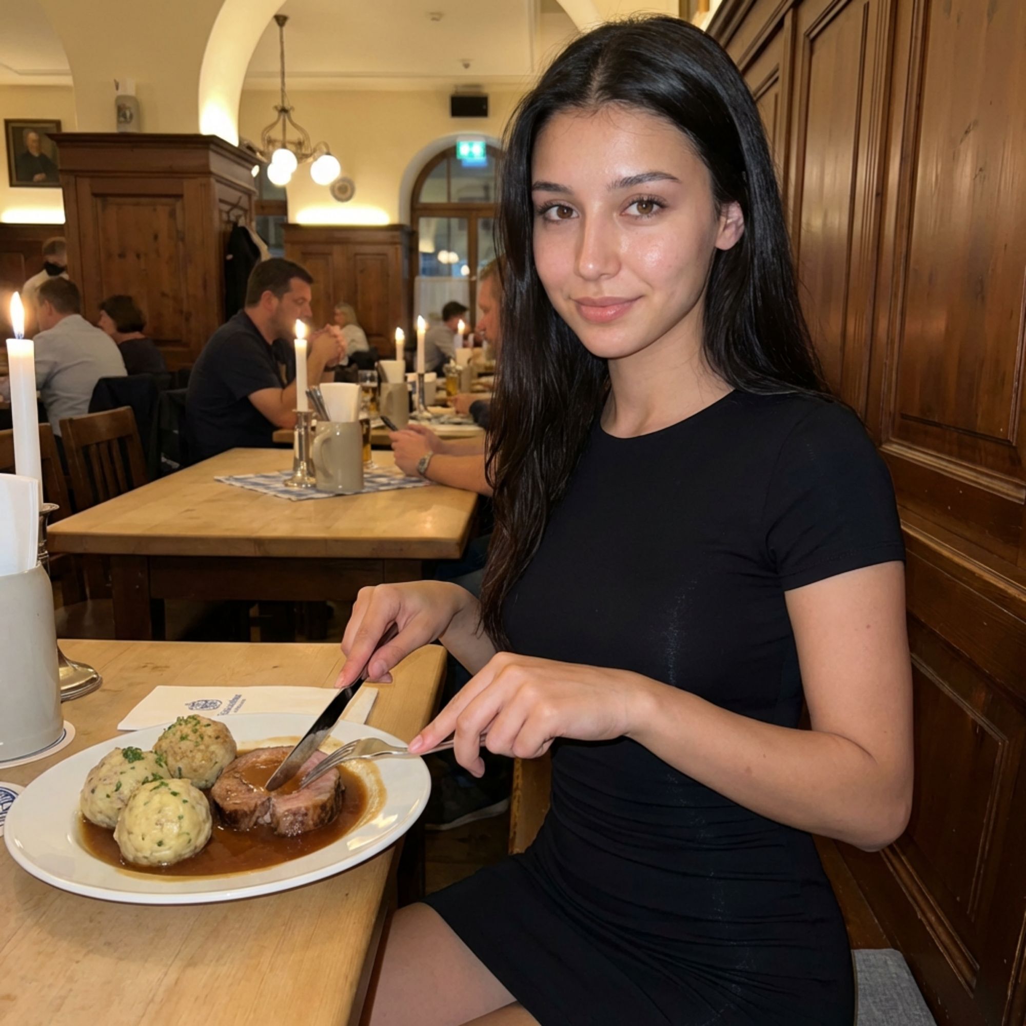 Lilly Maureen Reese food blogger and lifestyle eats Bavarian knuckle of pork with dumplings